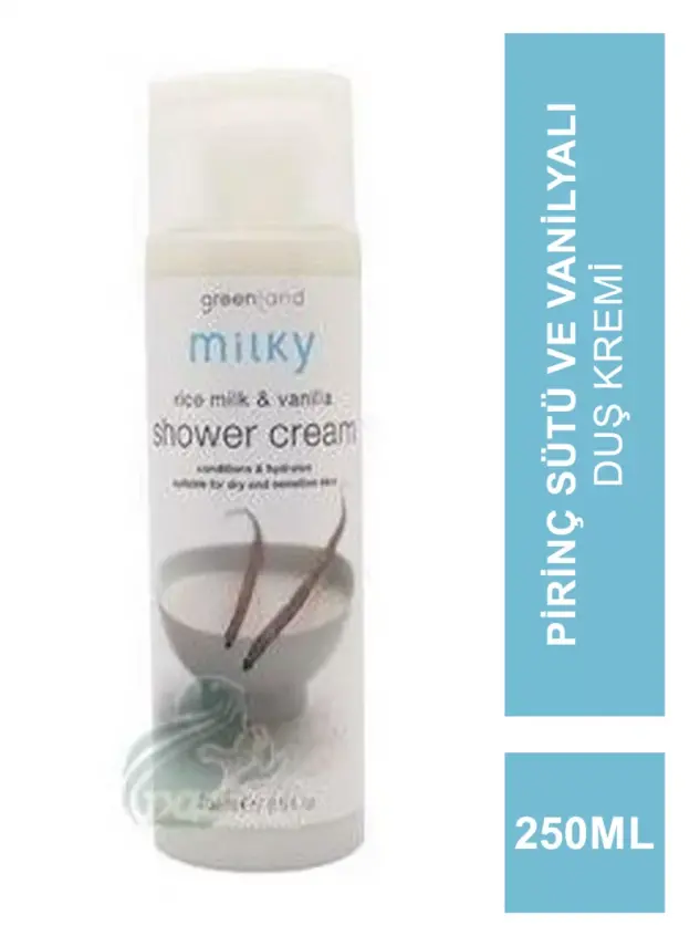 Greenland Milky Shower Cream Rice Milk - Vanilla 250 ml - 1