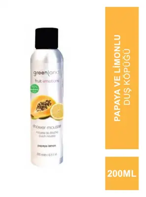 Greenland Shower Mousse Papaya - Lemon 200 ml - 1