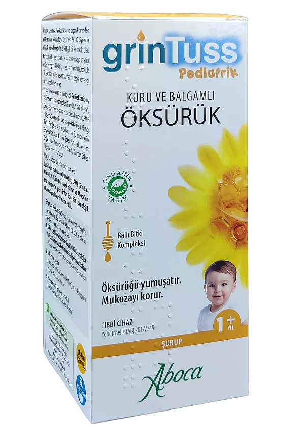 Grintuss Pediatrik Öksürük Şurubu Kids 128 gr - 1