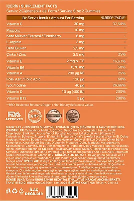Gummylab. Süper Multivitamin 60 Sakız Tablet - 2