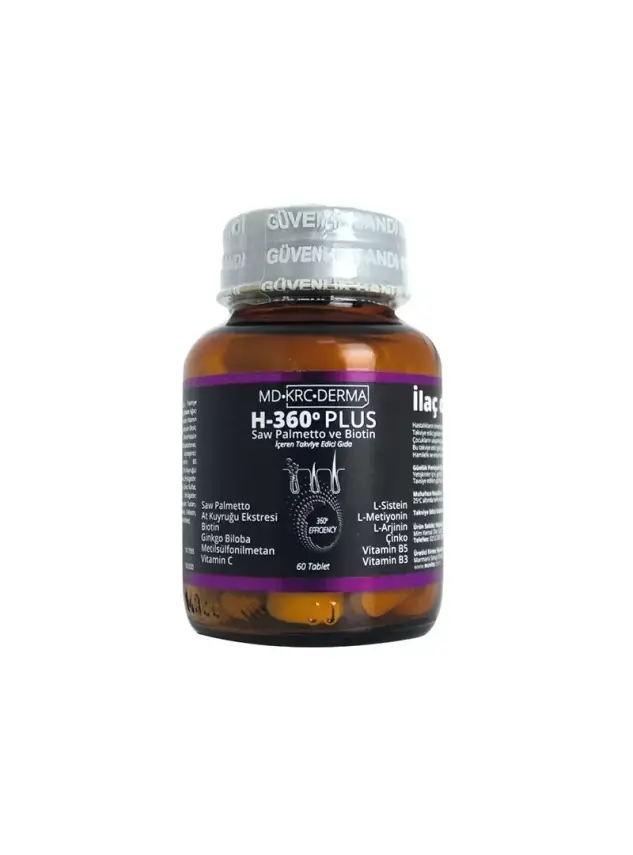 Hair 360 Plus Saw Palmetto ve Biotin 60 Tablet - 2