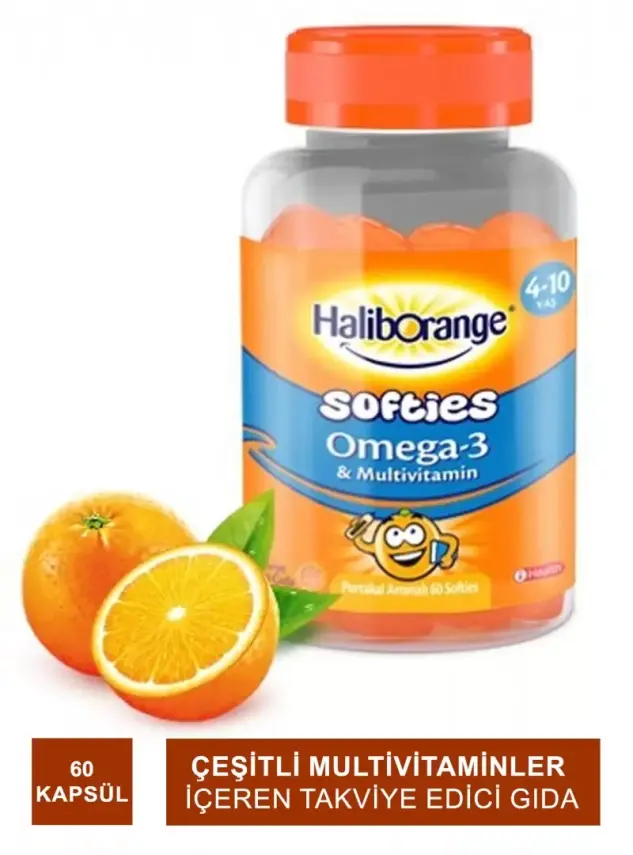 Haliborange Portakal Aromalı Omega-3 Destekli Multivitamin 60 Kapsül - 2