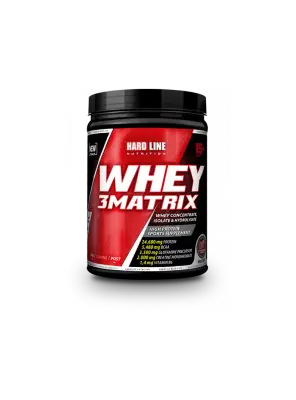 Hardline Whey 3Matrix - Çilek Aromalı - 454 Gr - Hardline