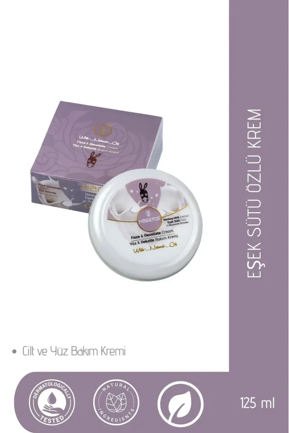 Harem's Eşek Sütü Yüz & Dekolte Bakım Kremi 125ML - 1