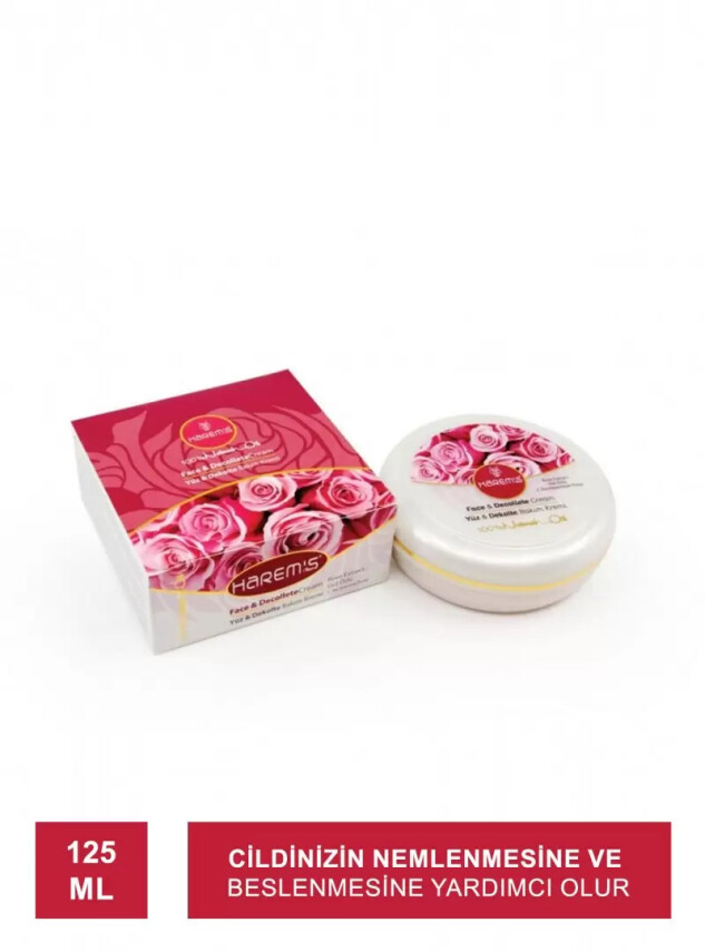 Harem's Gül Özlü Yüz & Dekolte Bakım Kremi 125ML - Harems