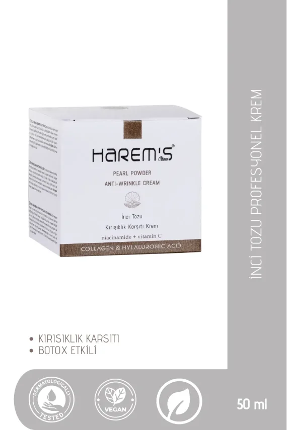 Harem's İnci Tozlu Kırışıklık Karşıtı Bakım Kremi 50ML - 1