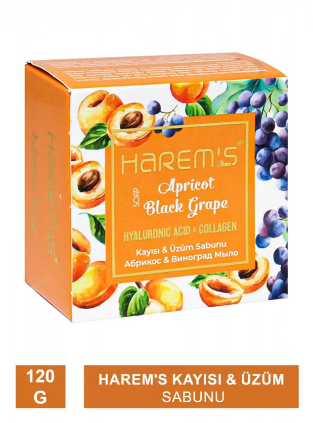 Harem's Kayısı & Üzüm Sabunu 120g - Harems