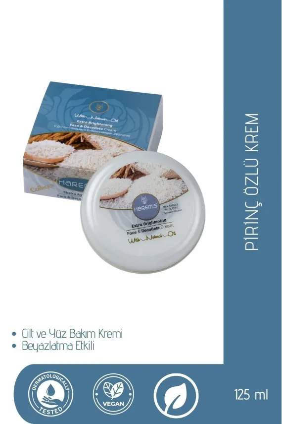 Harem's Pirinç Özlü Yüz & Dekolte Bakım Kremi 125ML - 1
