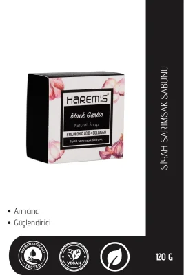 Harem's Siyah Sarımsak Sabunu 120g - Harems