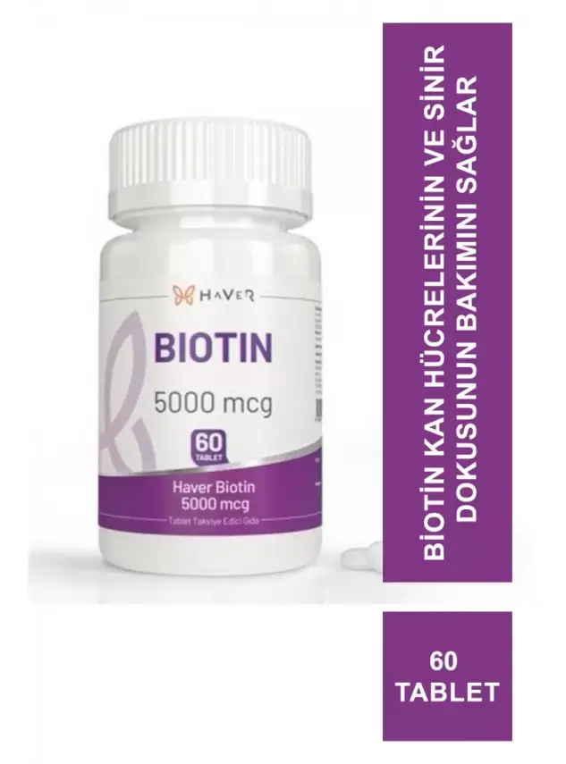 Haver Biotin Takviye Edici Gıda 60 Tablet - 1