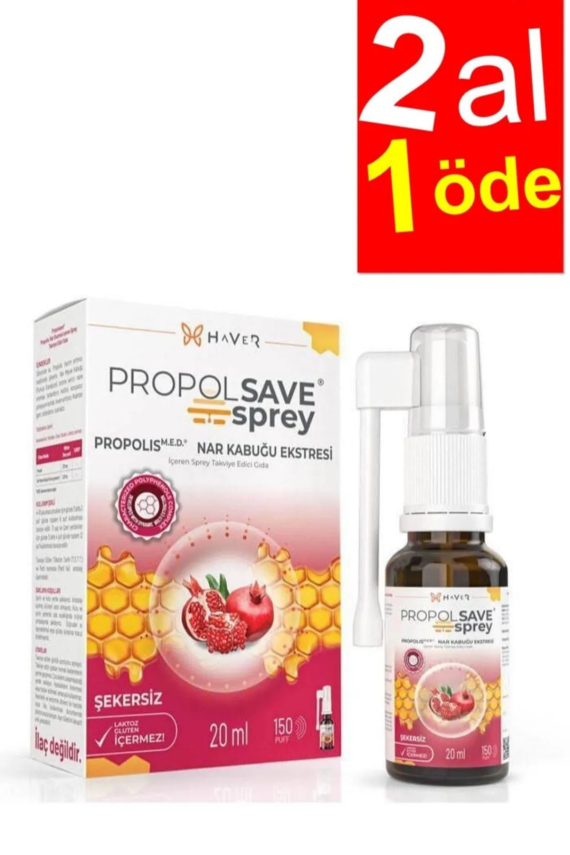 Haver Propolsave Propolis Nar Kubuğu Ekstresi Sprey 20 ml - 2AL1ÖDE - 1