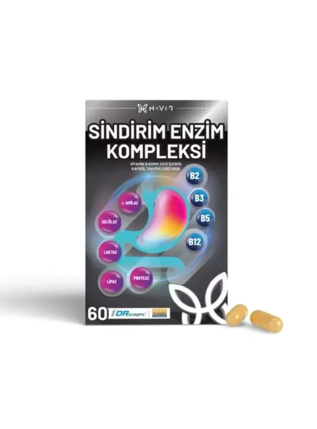 Haver Sindirim Enzim Kompleksi 60 Kapsül - 1