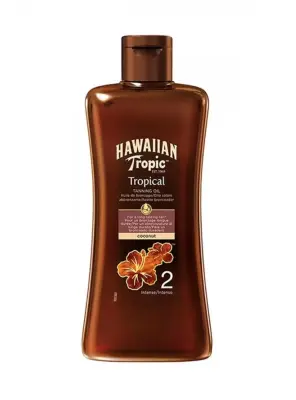 Hawaiian Tropic Tropical Dry Koruyucu ve Bronzlaştırıcı Yağ Spf 2 200 ml - 1
