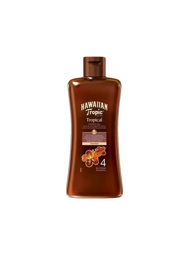 Hawaiian Tropic Tropical Dry Koruyucu ve Bronzlaştırıcı Yağ Spf 4 200 ml - 1