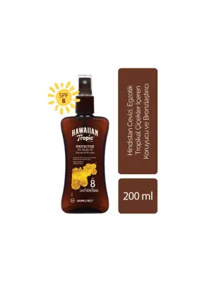 Hawaiian Tropic Tropical Dry Koruyucu ve Bronzlaştırıcı Yağ Spf 8 200 ml - 2