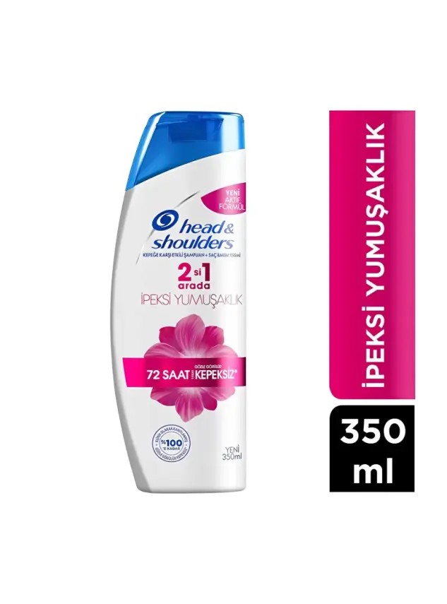 Head & Shoulders 2si1 Arada İpeksi Yumuşaklık Kepek Şampuan 350 ml - 1