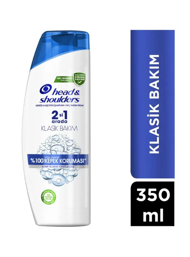 Head & Shoulders 2si1 Arada Klasik Bakım Kepek Şampuan 350 ml - 1