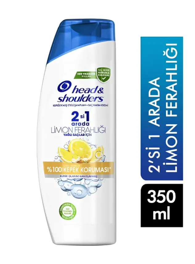 Head & Shoulders 2si1 Arada Limon Ferahlığı Kepek Şampuan 350 ml - 1