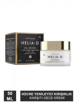 Helia-D Cell Concept Hücre Yenileyici Kırışıklık Karşıtı Gece Kremi 55+ 50ml - 2