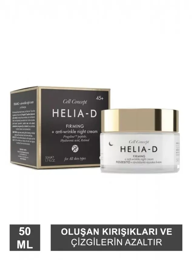 Helia-D Cell Concept Sıkılaştırıcı, Kırışıklık karşıtı Gece Kremi 45+ 50ml - 2