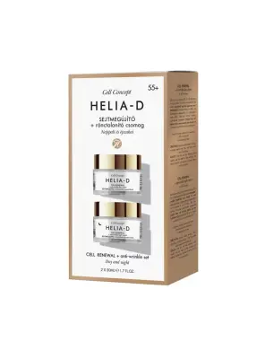 Helia-D Cell Concept Yenileyici ve Kırışık Giderici Gündüz ve Gece Krem 55+ 2×50 ml - 2