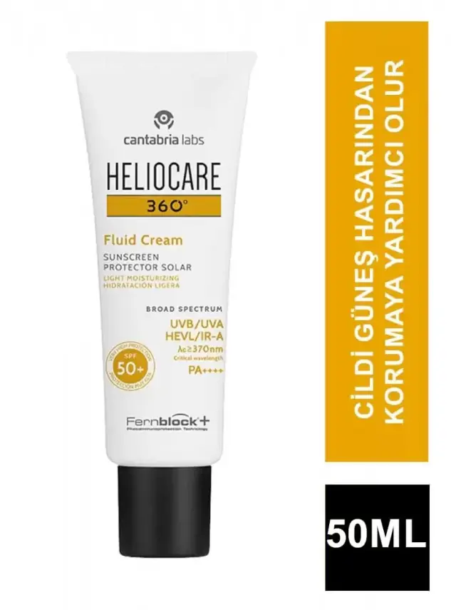 OUTLET - Heliocare 360 Fluid SPF+50 Koruyucu Güneş Kremi 50 ml - 1