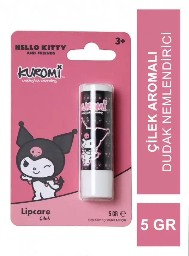 Hello Kitty Kuromi Lipcare Çocuk Dudak Koruyucu Çilekli 5 gr - 1