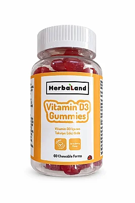 Herbaland Gummies Vitamin D3 60'lı Çiğnenebilir Form - Herbaland
