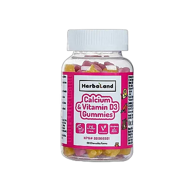 Herbaland Kids Calcium With Vitamin D3 60'Lı Çiğnenebilir Form - Herbaland
