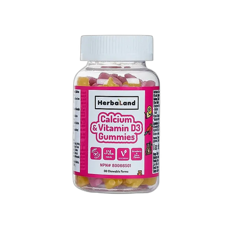 Herbaland Kids Calcium With Vitamin D3 60'Lı Çiğnenebilir Form - 1