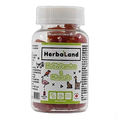 Herbaland Kids Multivitamin and Minerals 60'lı Çiğnenebilir Form - Herbaland