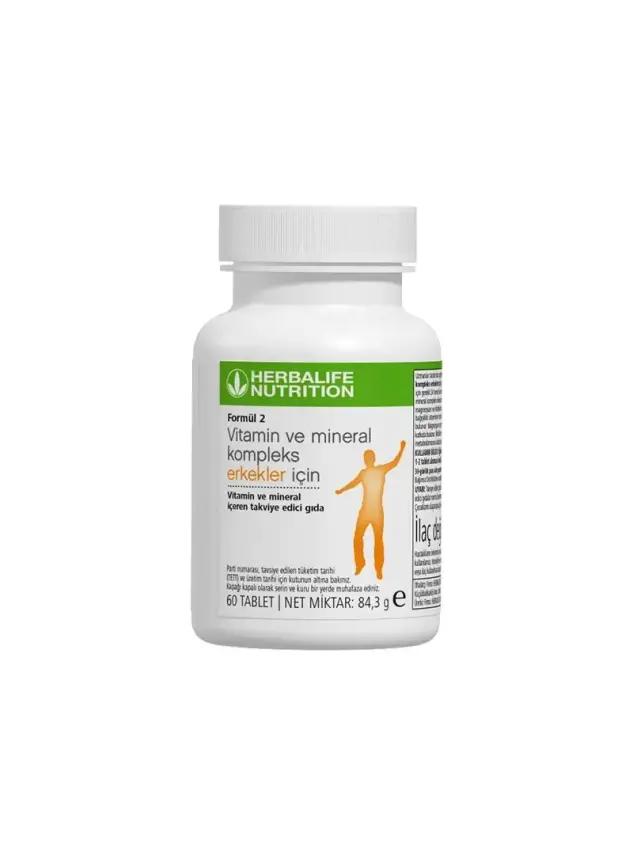 Herbalife Formül 2 Vitamin Ve Mineral Erkekler İçin 60 Tablet - 1