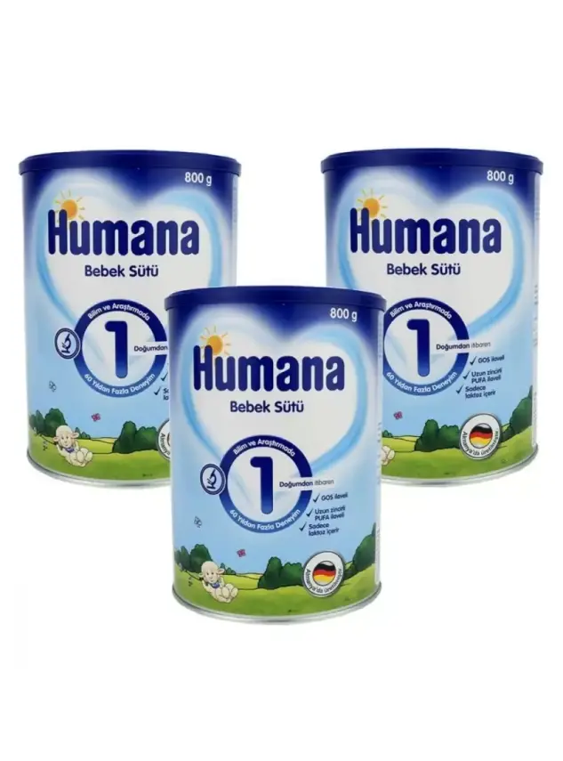 Humana 1 Bebek Sütü 800 gr -3lü Avantaj Paketi- - 1
