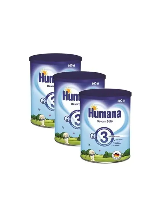 Humana 3 Devam Sütü 800 gr -3lü Avantaj Paketi- - 1