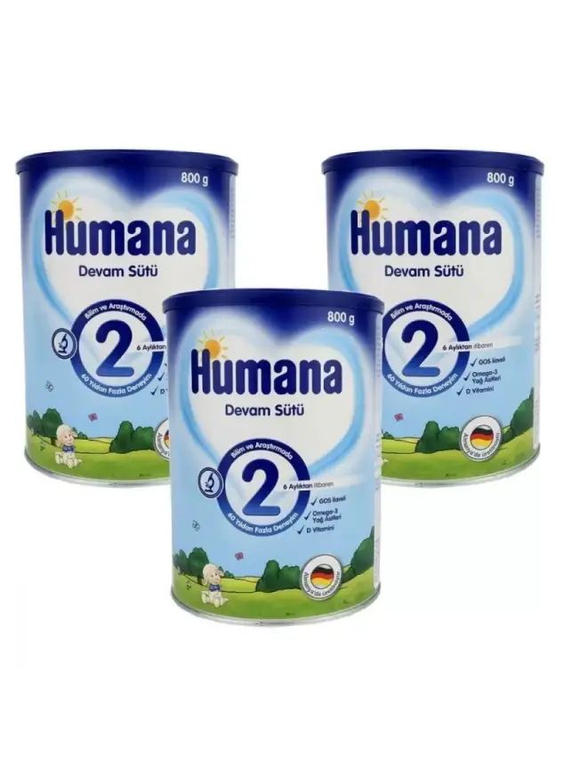 Humana Devam Sütü 2 800 gr -3lü Avantaj Paketi- - 1