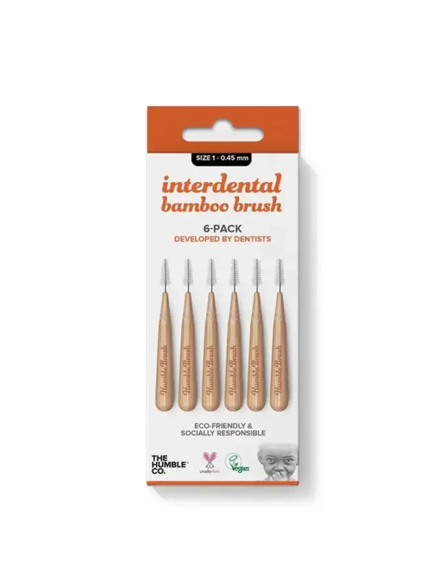 Humble Brush Bambu Diş Arası Fırçası 0.45mm 6 Adet - 1