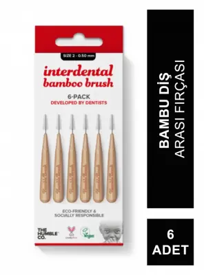 Humble Brush Bambu Diş Arası Fırçası 0.50mm 6 Adet - 2