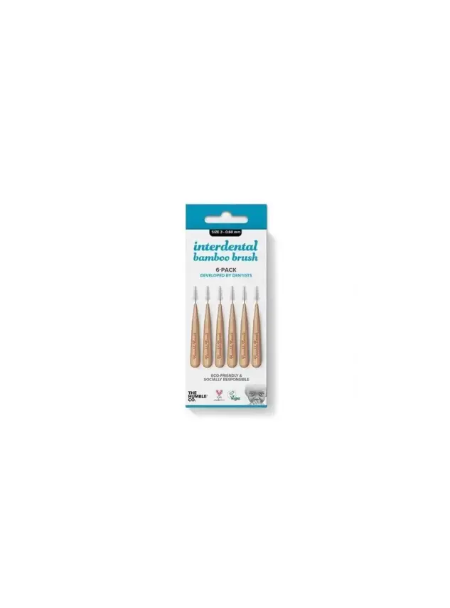 Humble Brush Bambu Diş Arası Fırçası 0.60mm 6 Adet - 1