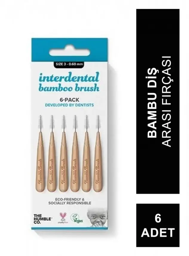 Humble Brush Bambu Diş Arası Fırçası 0.60mm 6 Adet - 2