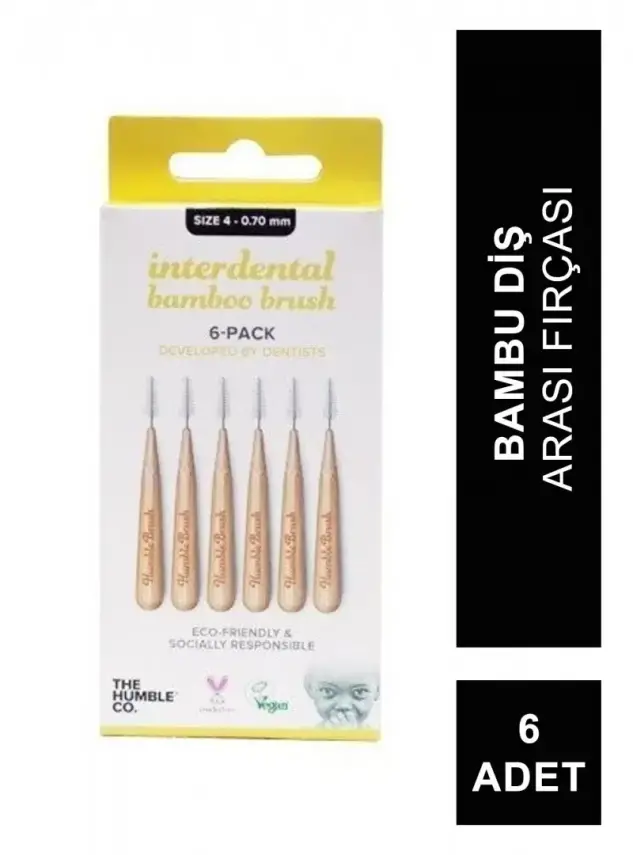 Humble Brush Bambu Diş Arası Fırçası 0.70mm 6 Adet - 2