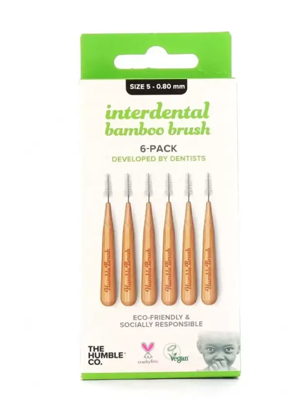 Humble Brush Bambu Diş Arası Fırçası 0.80mm 6 Adet - 1