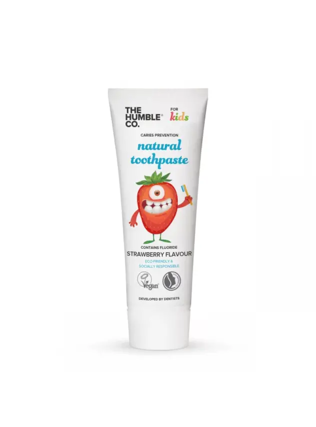 Humble Brush Humble Çocuk Diş Macunu - Çilek Aromalı 75ml - 1