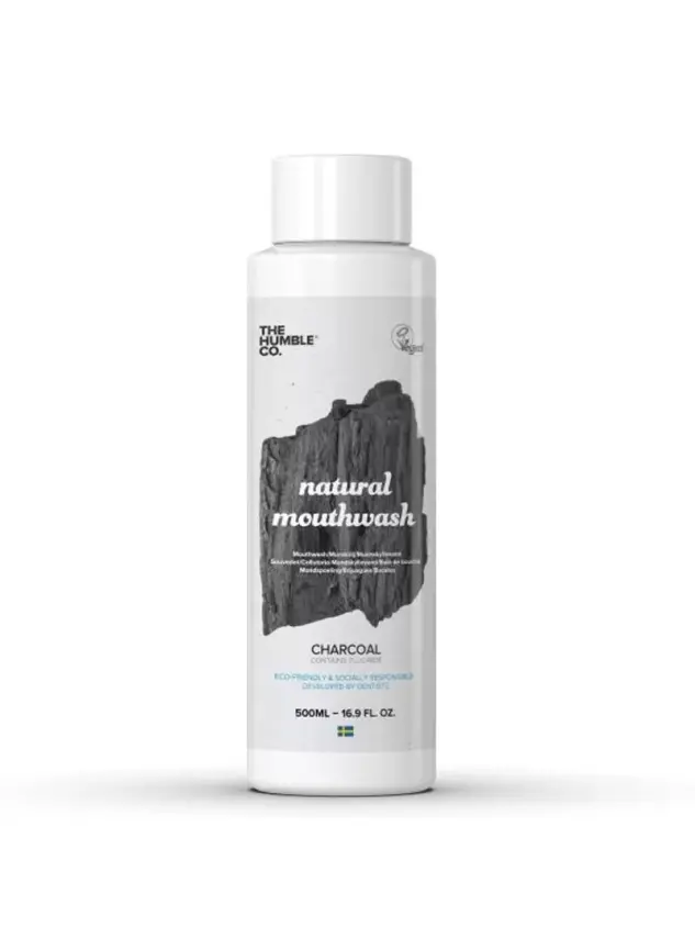 Humble Mouthwash Ağız Bakım Suyu Kömür Aromalı 500 ml - 1