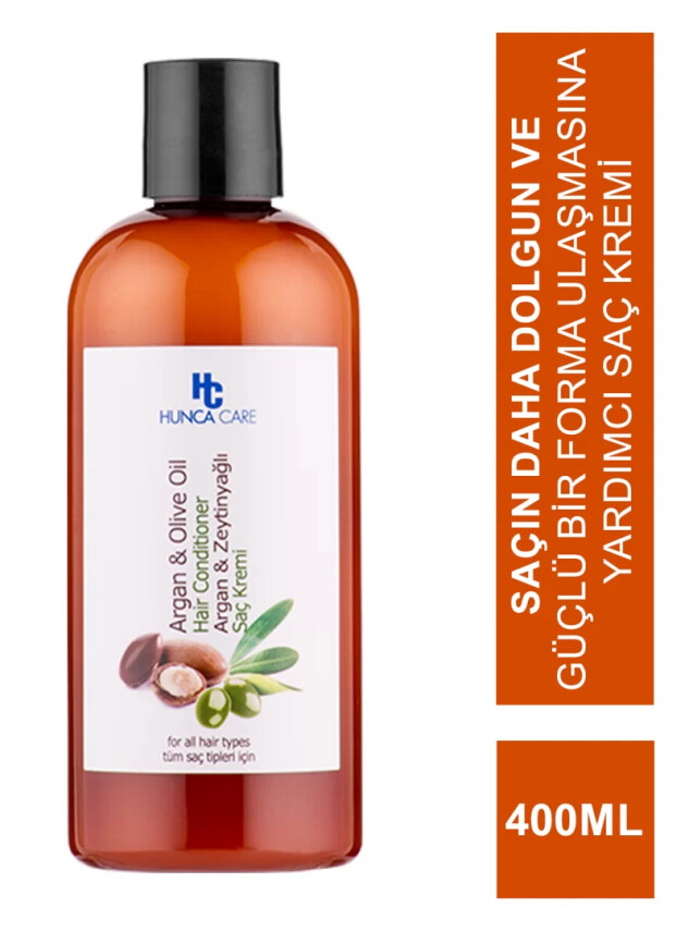 Hunca Care Argan & Zeytinyağlı Saç Kremi 400 ml - Hunca