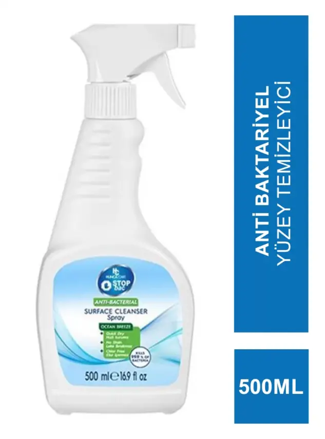 Hunca Care Stop Bac Antibacteriyel Yüzey Temizleyici 500 ml - 1