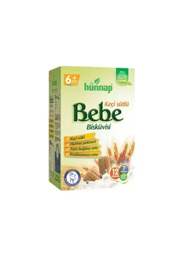 Hünnap Keçi Sütlü Bebe Bisküvisi 400 gr - 1
