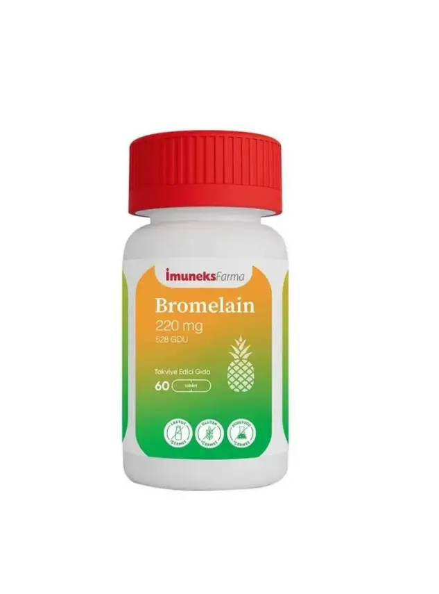 OUTLET - İmuneks Bromelain 220mg 60 Tablet - 1