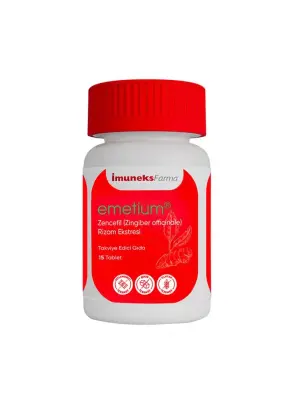 OUTLET - İmuneks Emetium Zencefil 15 Tablet - Imuneks