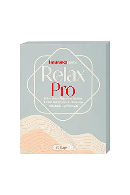 İmuneks Farma Relax Pro 30 Kapsül - Imuneks