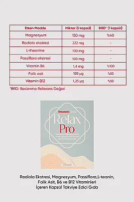 İmuneks Farma Relax Pro 30 Kapsül - 2
